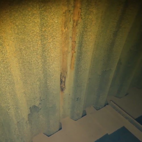 Sprinklertank-Inspektion: Stahltank, 20 Jahre – Behaelterwand 2 Ebene Schwarze Korrosion Sprinkleranlage